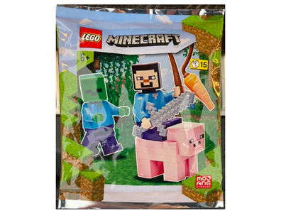 lego 2021 set 662101 Steve, Zombie and Pig foil pack Steve, Zombie et cochon