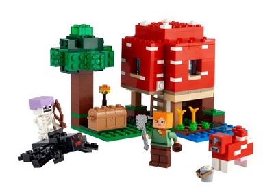 lego 2022 set 21179 The Mushroom House