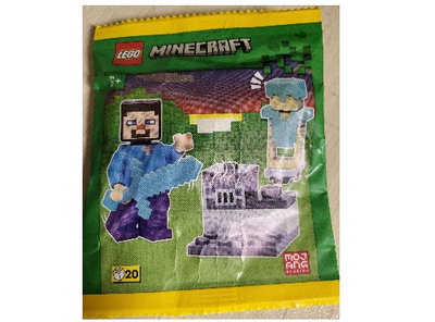 lego 2023 set 662317 Steve with Diamond Armor paper bag Steve avec une armure de diamant