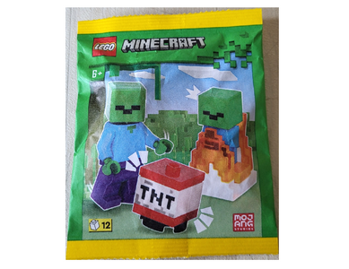 lego 2024 set 662403 Zombie with Burning Baby Zombie and TNT paper bag Zombie avec Burning Baby Zombie et TNT