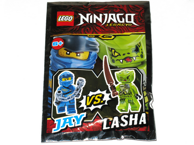 lego 2019 set 111904-2 Jay vs. Lasha foil pack Jay contre Lasha