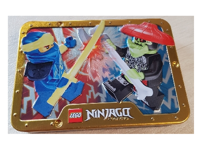 lego 2023 set 112327 Jay vs. Bone Hunter metal box 