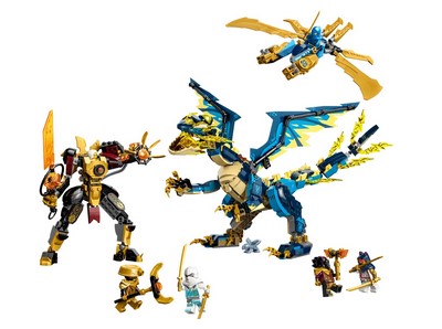 lego 2023 set 71796 Elemental Dragon vs. the Empress Mech