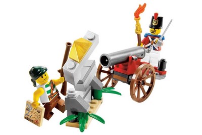 lego 2009 set 6239 Cannon Battle 