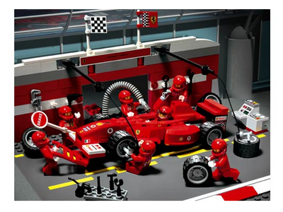 lego 2004 set 8375 Ferrari F1 Pit Set 