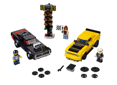 lego 2019 set 75893 2018 Dodge Challenger SRT Demon and 1970 Dodge Charger R/T 