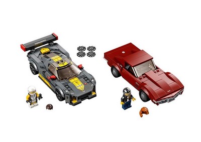 lego 2021 set 76903 Chevrolet Corvette C8-R Race Car and 1968 Chevrolet Corvette Chevrolet Corvette C8.R Race Car et 1968 Chevrolet Corvette