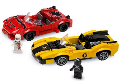 lego 2008 set 8159 Racer X & Taejo Togokhan 