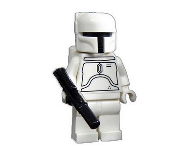 lego 2010 set 2853835 White Boba Fett Figure 