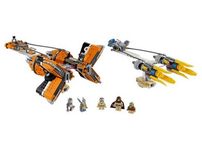 lego 2011 set 7962 Anakin Skywalker and Sebulba's Podracers 