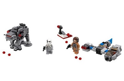 lego 2018 set 75195 Ski Speeder vs. First Order Walker Microfighters Microfighter Ski Speeder vs. Quadripode du Premier Ordre