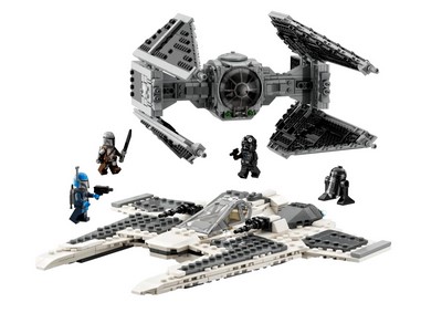 lego 2023 set 75348 Mandalorian Fang Fighter vs TIE Interceptor Le chasseur Fang Mandalorien contre le TIE Interceptor