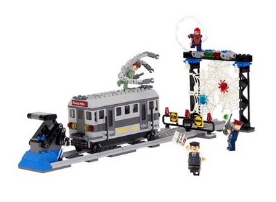 lego 2004 set 4855 Spider-Man's Train Rescue 