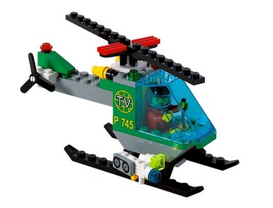 lego 1999 set 6425 TV Chopper 