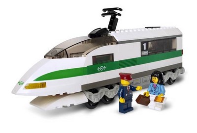 lego 2004 set 10157 High Speed Train Locomotive 