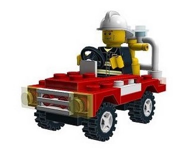 lego 2005 set 5532 Fire Car 