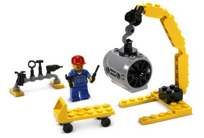 lego 2006 set 7901 Airplane Mechanic 