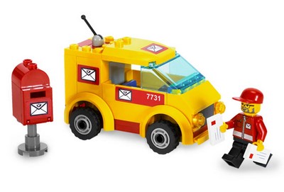 lego 2008 set 7731 Mail Van 