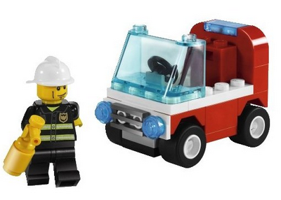 lego 2009 set 30001 Fireman's Car 