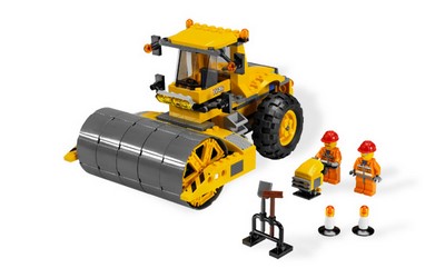 lego 2009 set 7746 Single-Drum Roller 