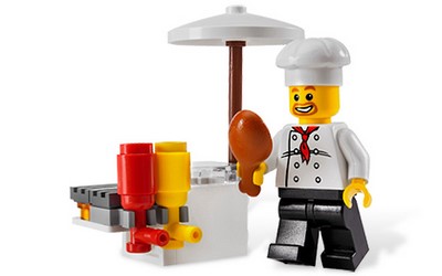 lego 2009 set 8398 BBQ Stand 