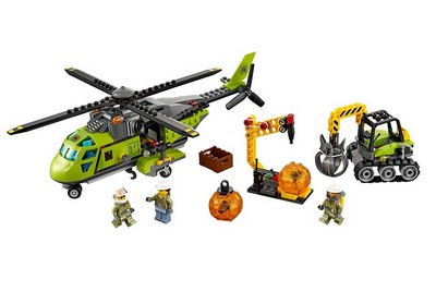 lego 2016 set 60123 Volcano Supply Helicopter 