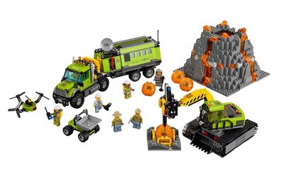 lego 2016 set 60124 Volcano Exploration Base 