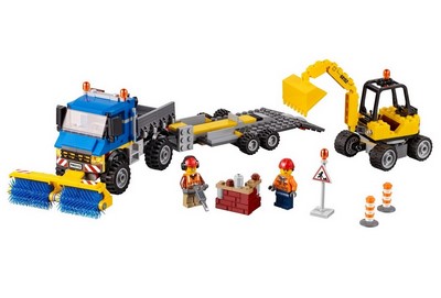 lego 2017 set 60152 Sweeper and Excavator 