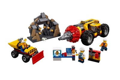 lego 2018 set 60186 Mining Heavy Driller 