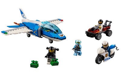 lego 2019 set 60208 Sky Police Parachute Arrest 