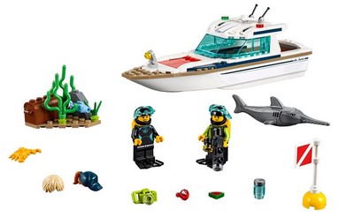 lego 2019 set 60221 Diving Yacht Le yacht de plongée