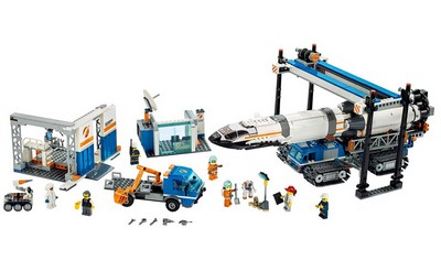 lego 2019 set 60229 Rocket Assembly & Transport Le transport de la fusée