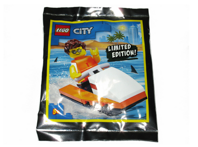 lego 2020 set 952008 Guy on Water Scooter foil pack Gars sur un scooter nautique