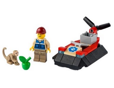 lego 2021 set 30570 Wildlife Rescue Hovercraft