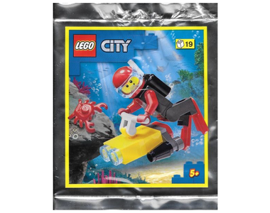 lego 2021 set 952107 Diver and Crab foil pack