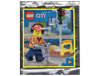 lego 2021 set 952111 Builder and Traffic Light foil pack Constructeur et feu de circulation