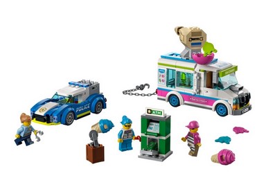 lego 2022 set 60314 Ice Cream Truck Police Chase La course-poursuite du camion de glaces