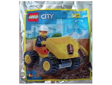 lego 2022 set 952204 Worker with Tipper Truck foil Pack Travailleur avec camion benne