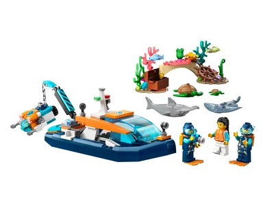 lego 2023 set 60377 Explorer Diving Boat