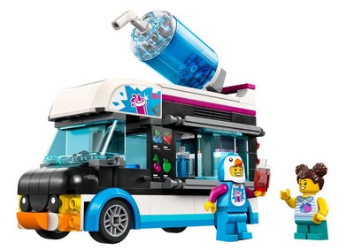 lego 2023 set 60384 Penguin Slushy Van Le camion à granités du pingouin