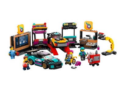 lego 2023 set 60389 Custom Car Garage Le garage de customisation