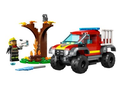 lego 2023 set 60393 Fire Truck Rescue Sauvetage en tout-terrain des pompiers