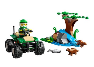 lego 2023 set 60394 ATV and Otter Habitat Le tout-terrain et la tanière de la loutre