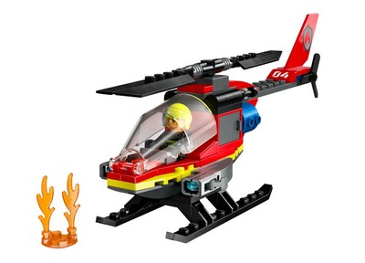 lego 2024 set 60411 Fire Rescue Helicopter L’hélicoptère de secours des pompiers