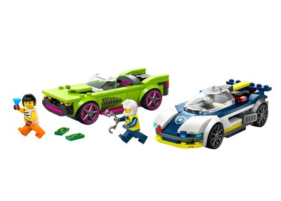 lego 2024 set 60415 Police Car and Muscle Car Chase La course-poursuite entre la voiture de police et la super voitur