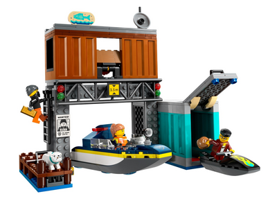 lego 2024 set 60417 Police Speedboat and Crooks' Hideout Le hors-bord de la police et la cachette des voleurs