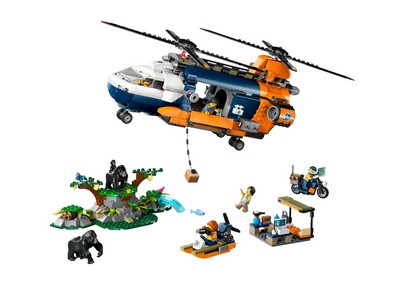 lego 2024 set 60437 Jungle Explorer Helicopter at Base Camp L’hélicoptère de l’explorateur de la jungle au camp de base