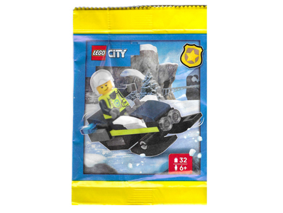 lego 2026 set L0002220 Police Officer with Snowmobile paper bag 