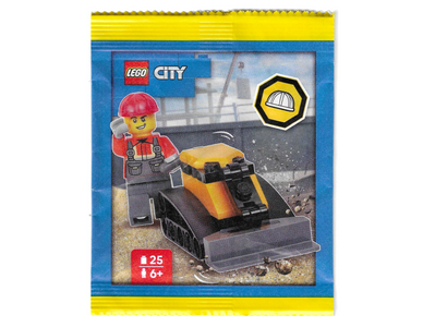 lego 2026 set L0002221 Construction Worker with Bulldozer paper bag 