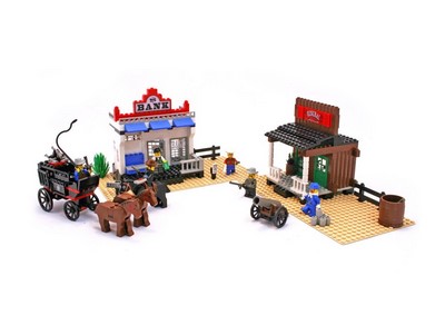 lego 1996 set 6765 Gold City Junction Croisement Gold City